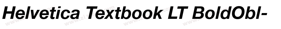 Helvetica Textbook LT BoldObl字体转换